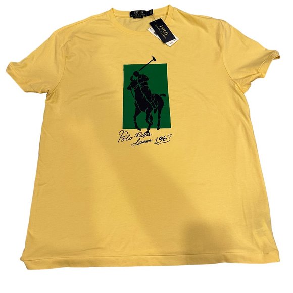 Polo Ralph Lauren Short-Sleeve Big Pony Player Block Graphic Tee, Medium NWT - Picture 6 of 7